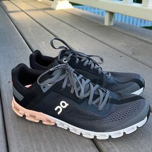 Grey and light pink On Cloud Sneakers - like new